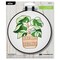 Bucilla Stamped Embroidery Kit W/6" Plastic Hoop-Potted Beauty
